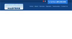 Desktop Screenshot of glassmastersutah.com
