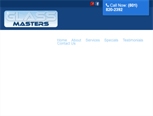 Tablet Screenshot of glassmastersutah.com